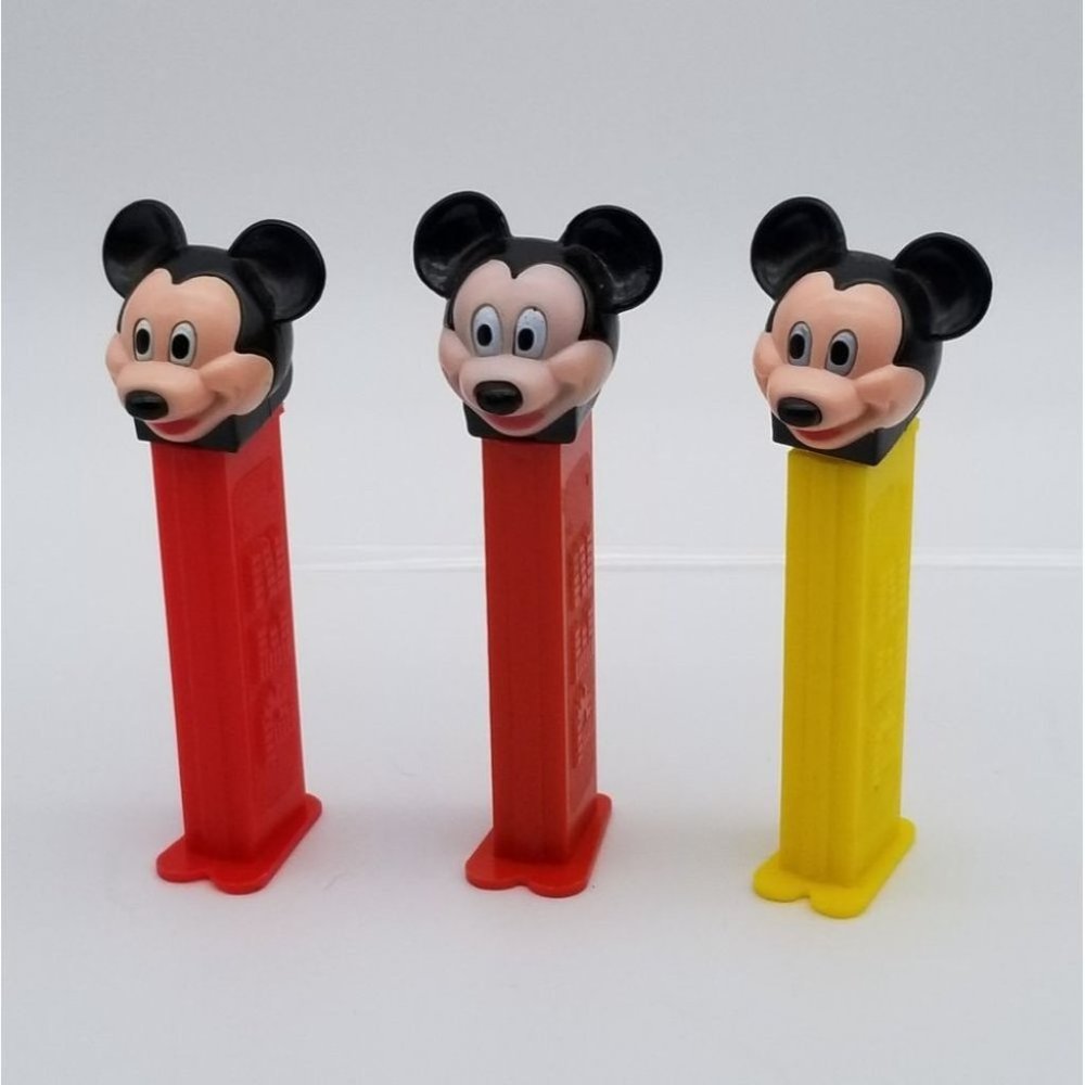 3 Mickey Mouse PEZ dispensor